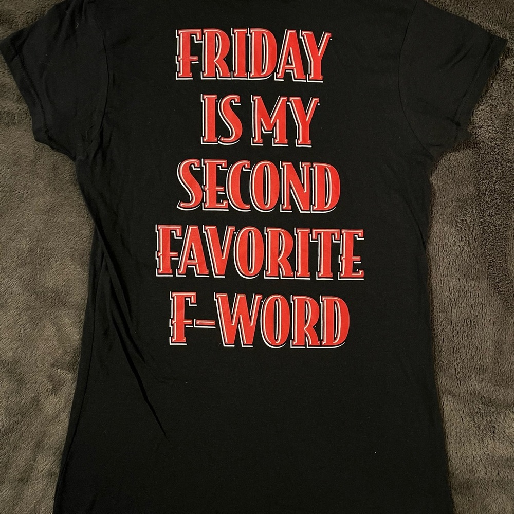 Fireball whiskey Black T-Shirt Friday is my second favorite F-Word